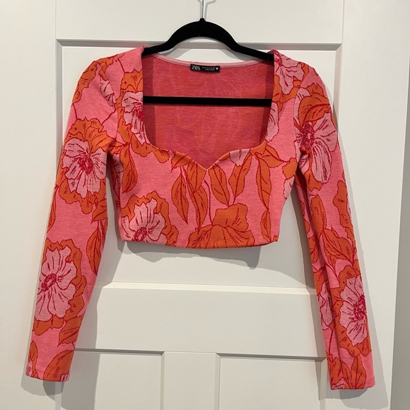 Zara Floral Crop Top - Picture 4 of 4